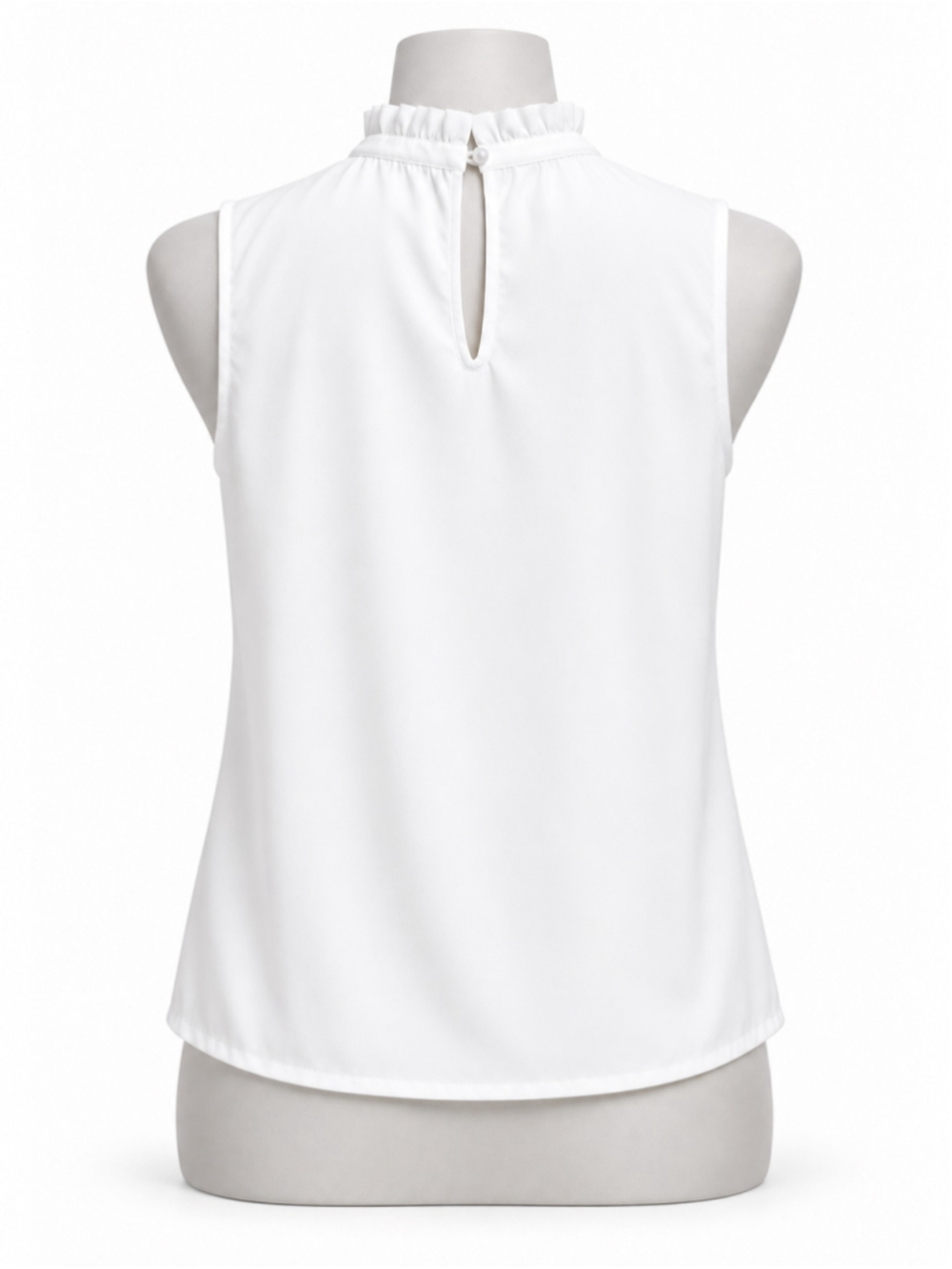 Ashley Stewart White Chiffon Pearl Embellished Blouse – Size 14 NWT - Picture 7 of 9